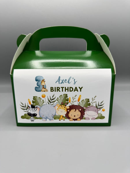 Children's Pre - Filled Birthday Goodie Box - Jungle Safari - Good Favor