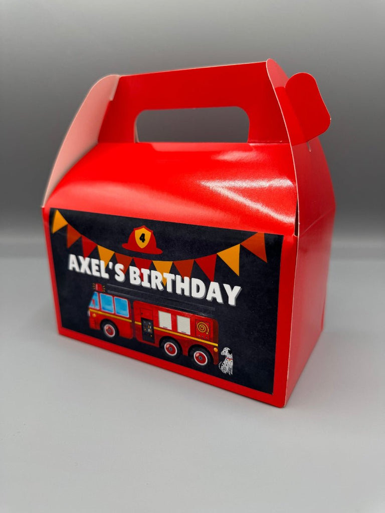 Children's Pre - Filled Fire Truck - Birthday Goodie Box - Good Favor